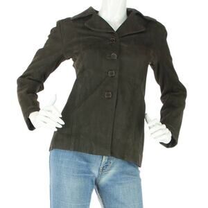 Vintage Vera Pelle Suede Leather Coat
